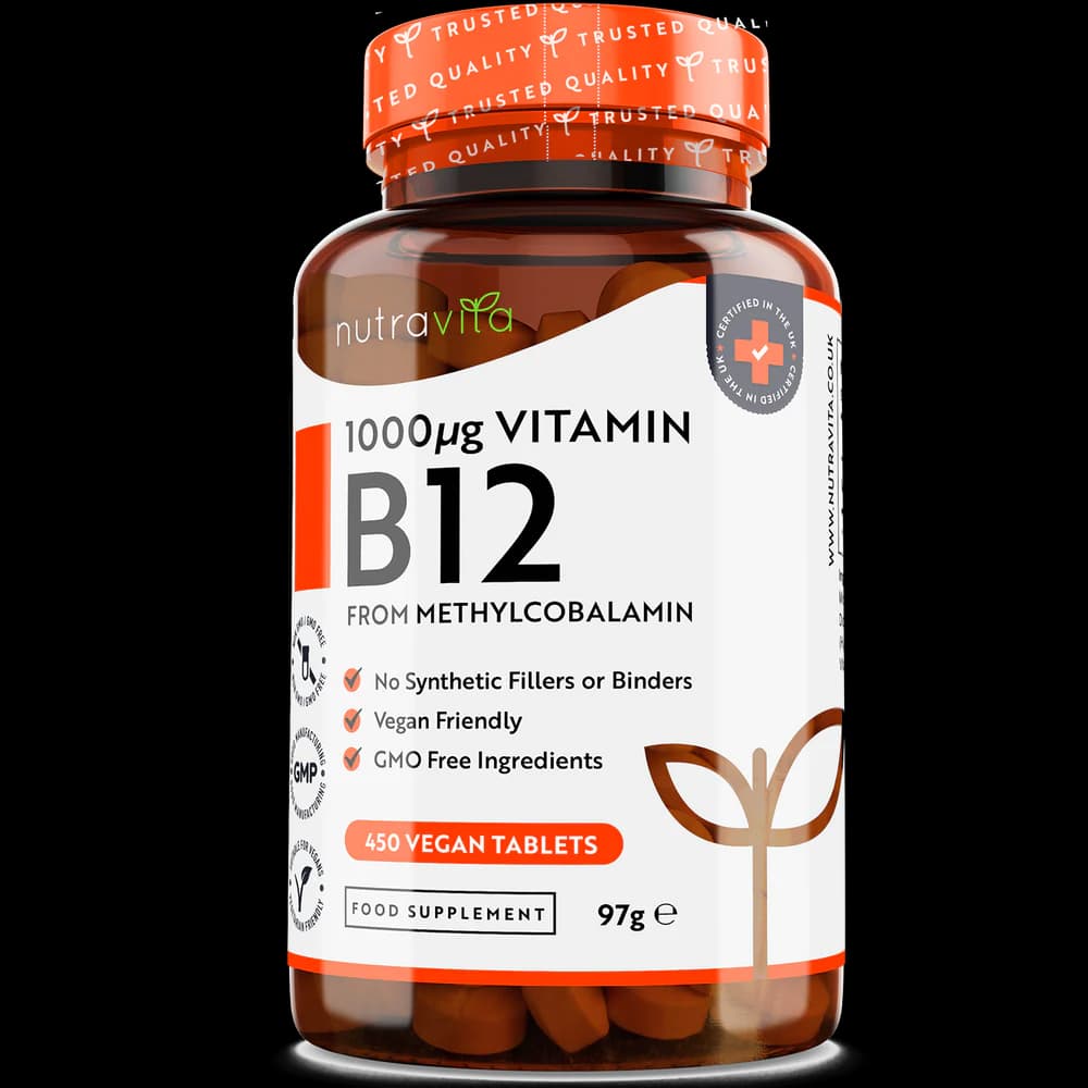 Nutravita Vitamin B12 | Methylcobalamin 1000mcg High Strength | 450 tabs
