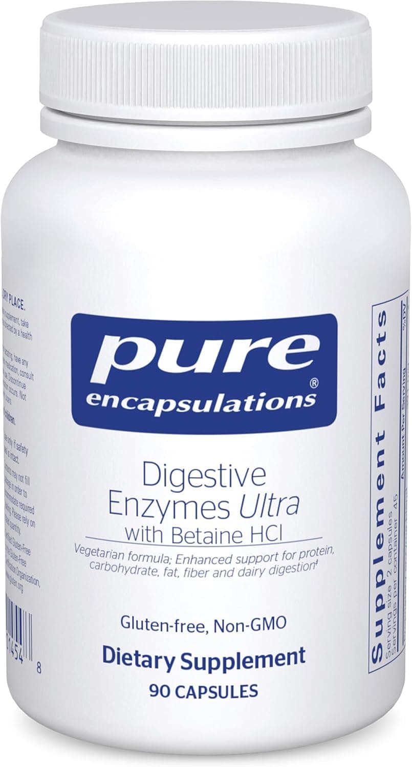 Pure Encapsulations Digestive Enzymes Ultra | With Betaine HCl | 90 Capsules