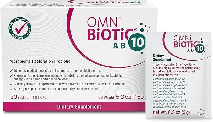 OMNi-BiOTiC AB 10 Review | Probiotic for Antibiotics & C. Diff | 30 sachets