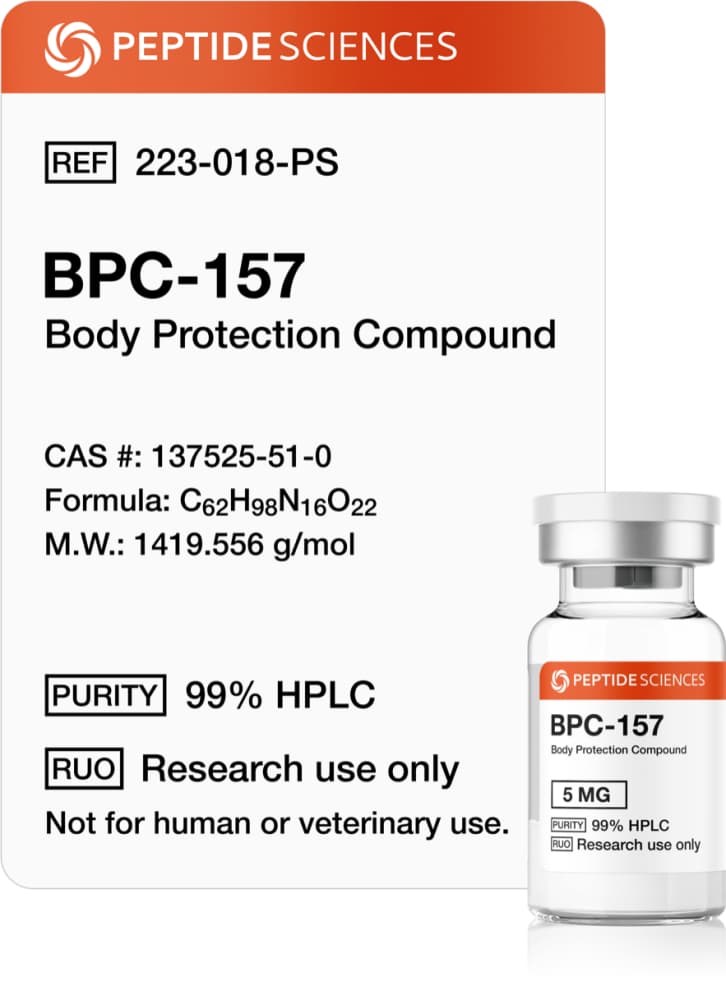 Peptide Sciences BPC-157 | 5mg for Injury Recovery & Gut