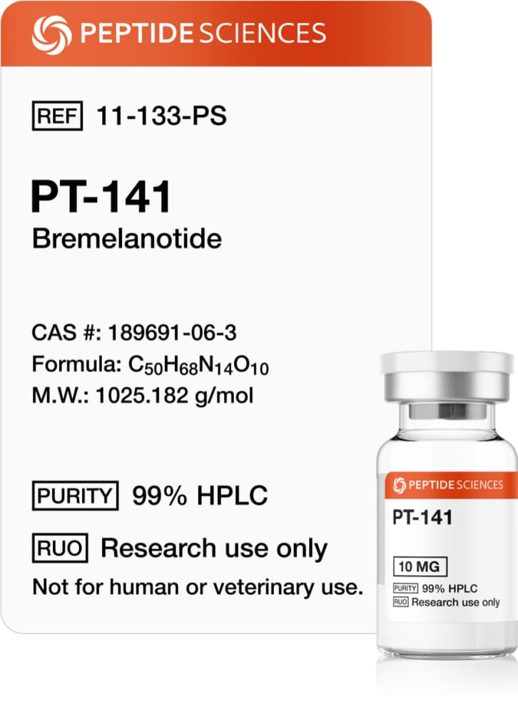Peptide Sciences PT-141 | Bremelanotide 10mg for Libido