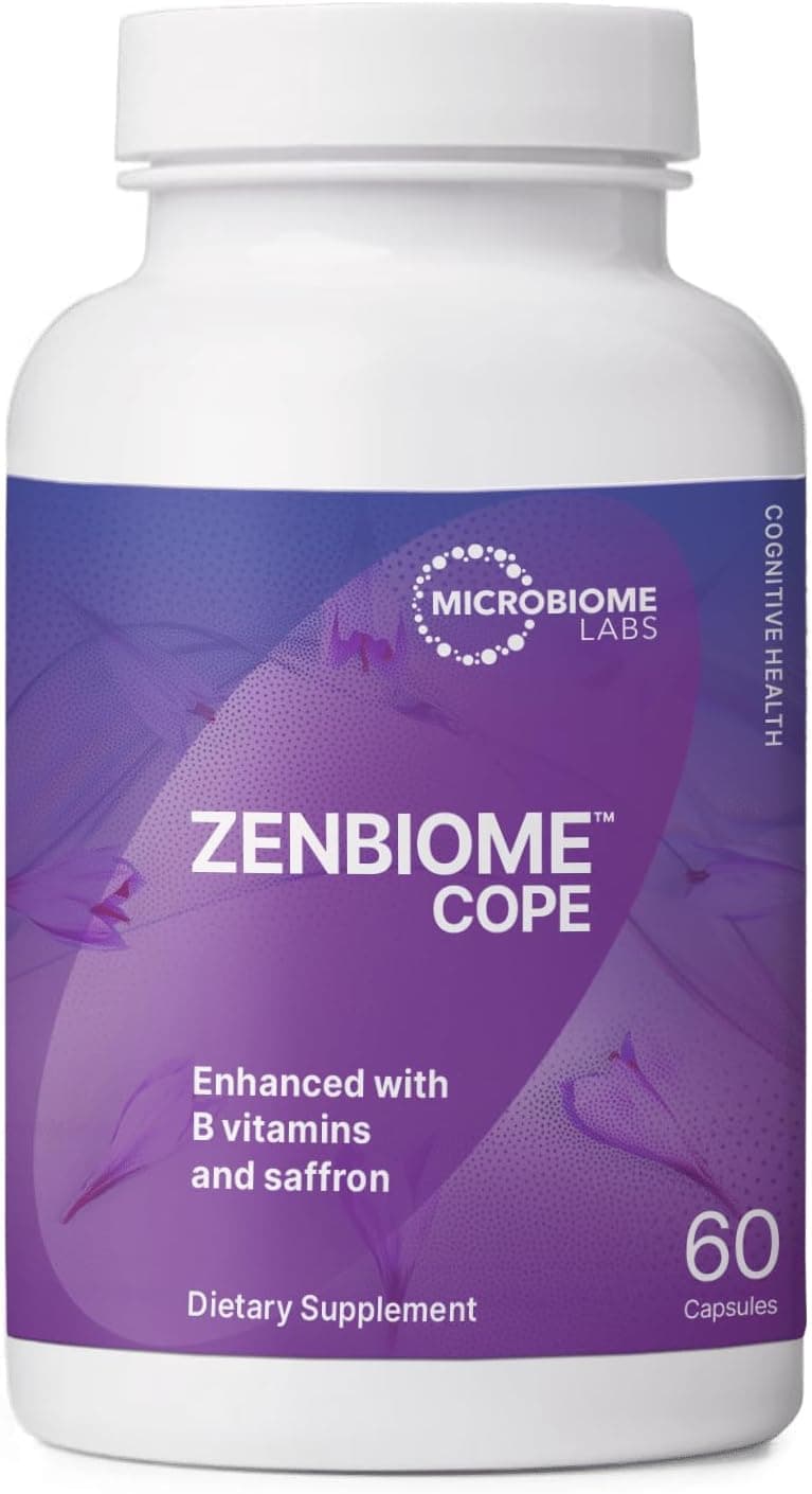 Microbiome Labs Zenbiome COPE  | Mood & Gut-Brain Axis Support | 60 Capsules
