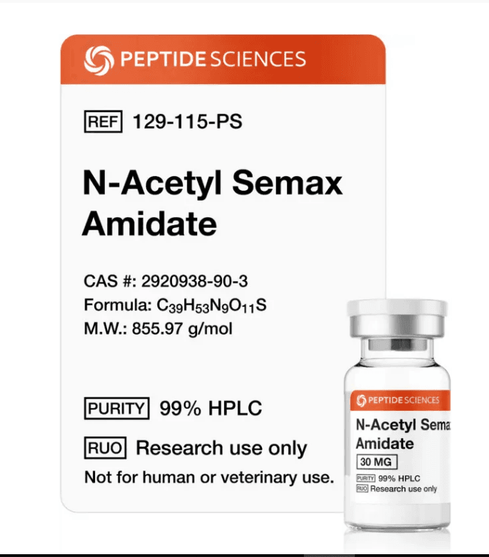 Peptide-sciences n acetyl semax amidate-30mg