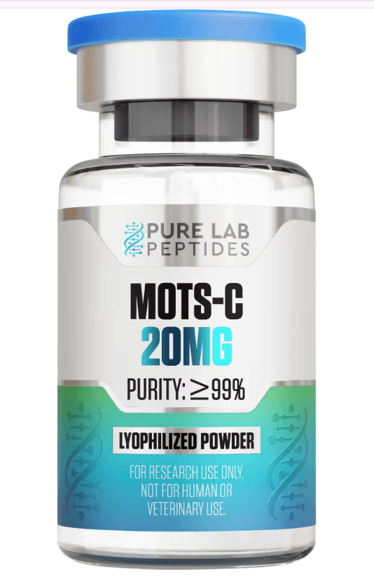 Pure lab peptides MOTS-c 20 mg | Supports Mitochondrial Health and Metabolic Flexibility