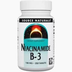 Source Naturals Niacinamide B-3 100mg | Cellular Energy | 250 Tablets