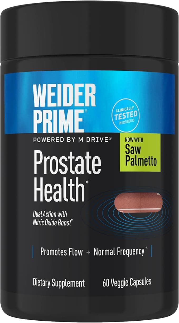 Weider Prime Prostate Health | Supports Healthy Prostate Function | 60 Capsules
