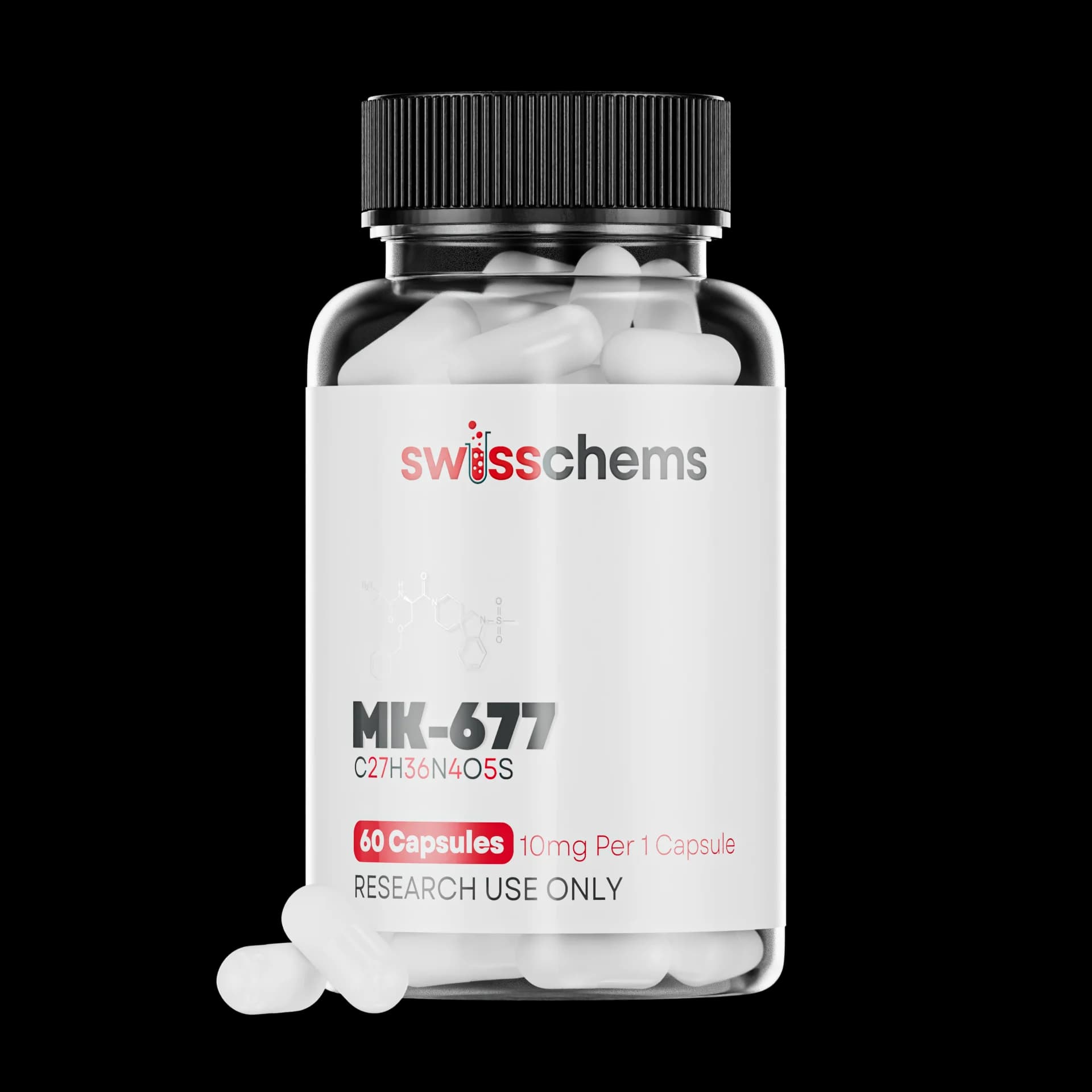 Swisschem | MK-677 Ibutamoren (10mg) | 60 Capsules