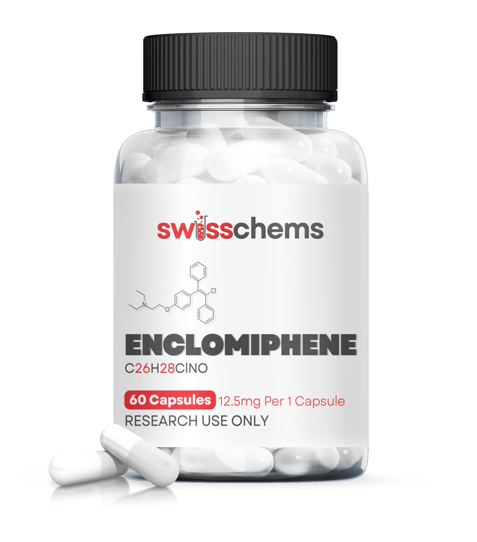 Swisschem Enclomiphene (12.5mg) | 60 Capsules