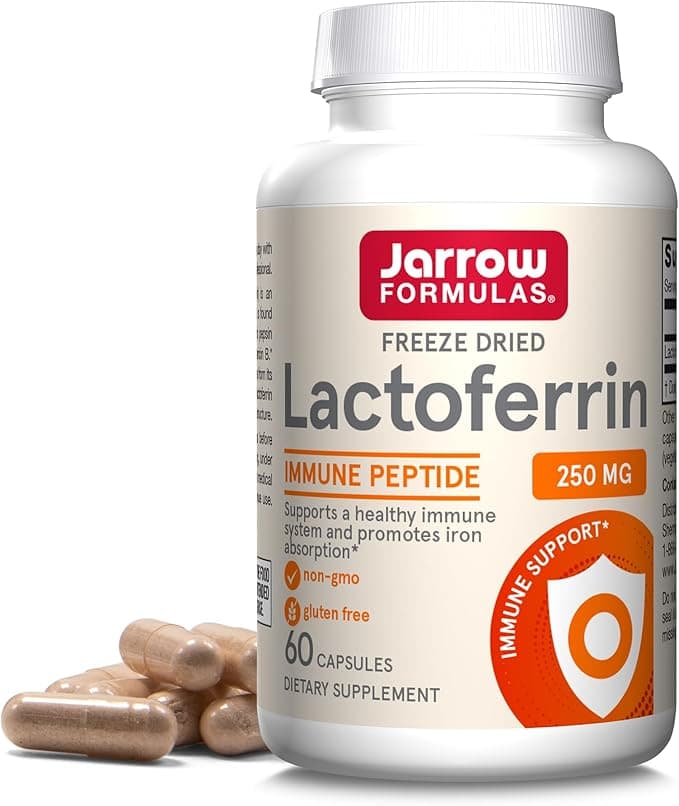 Jarrow Formulas Lactoferrin | Immune & Gut Support | 60 Caps