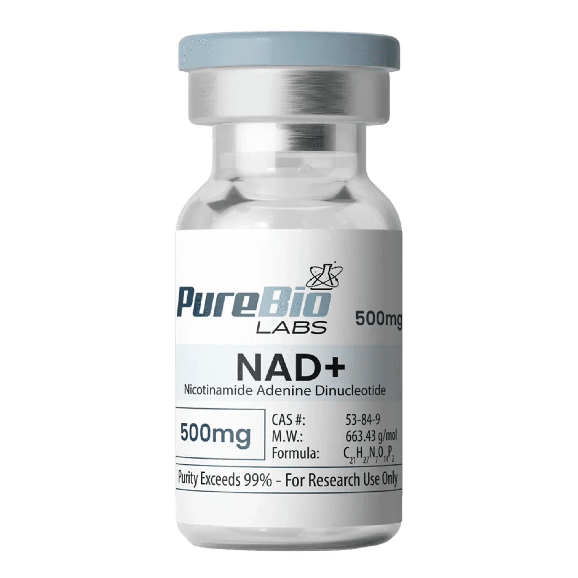 Pure Bio Labs NAD+ Vial (500mg) | Cellular Energy Support