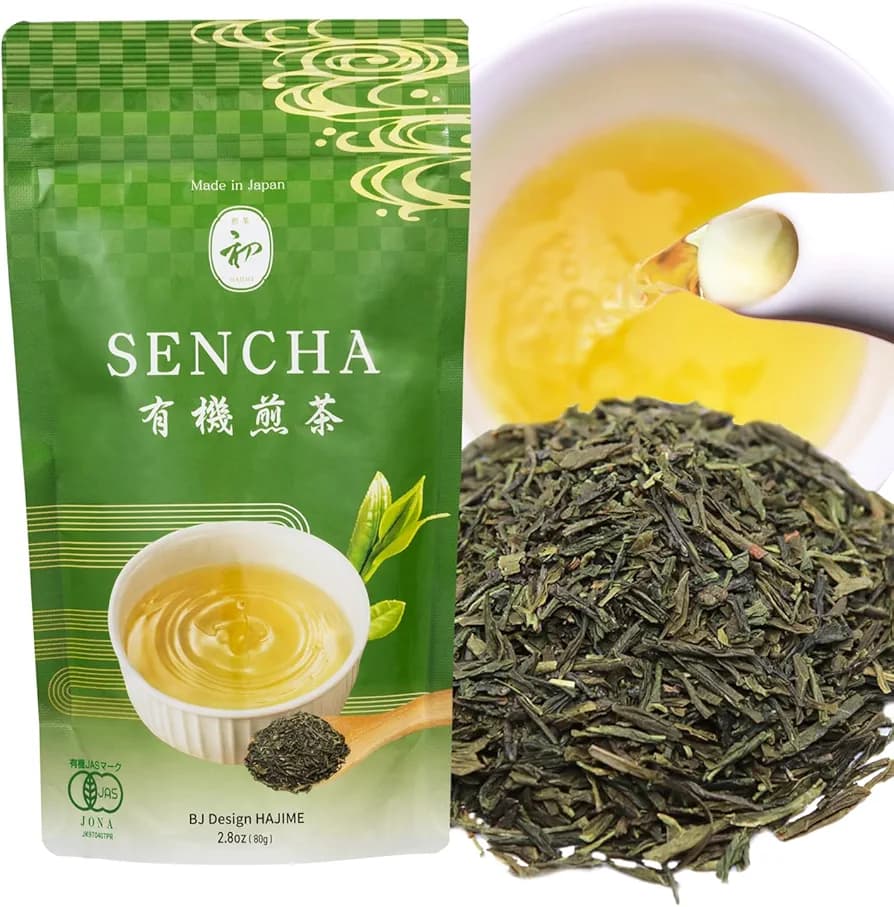HAJIME Organic Japanese Sencha Green Tea Loose Leaf 80g