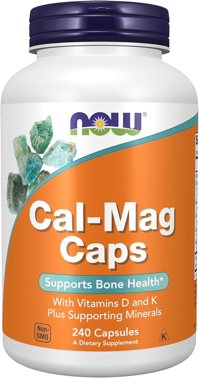 NOW Supplements Cal-Mag Caps with Vitamin D | Bone Health | 240 Capsules